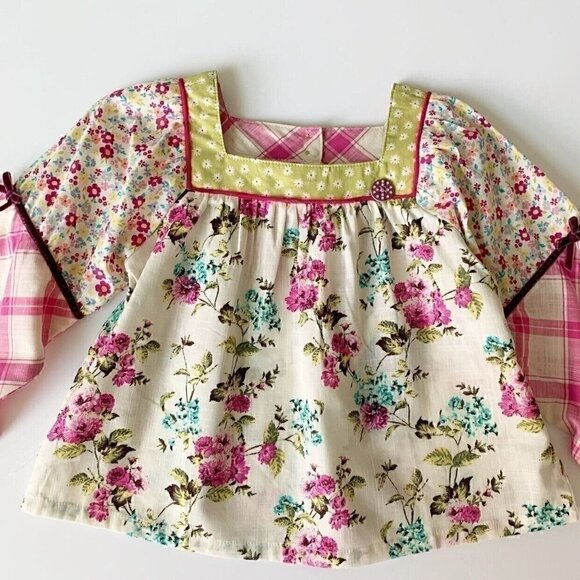 NWT Matilda Jane Girl Art School Mixed-Print Peasant Top 2T 8 years 10 years - Picture 9 of 12
